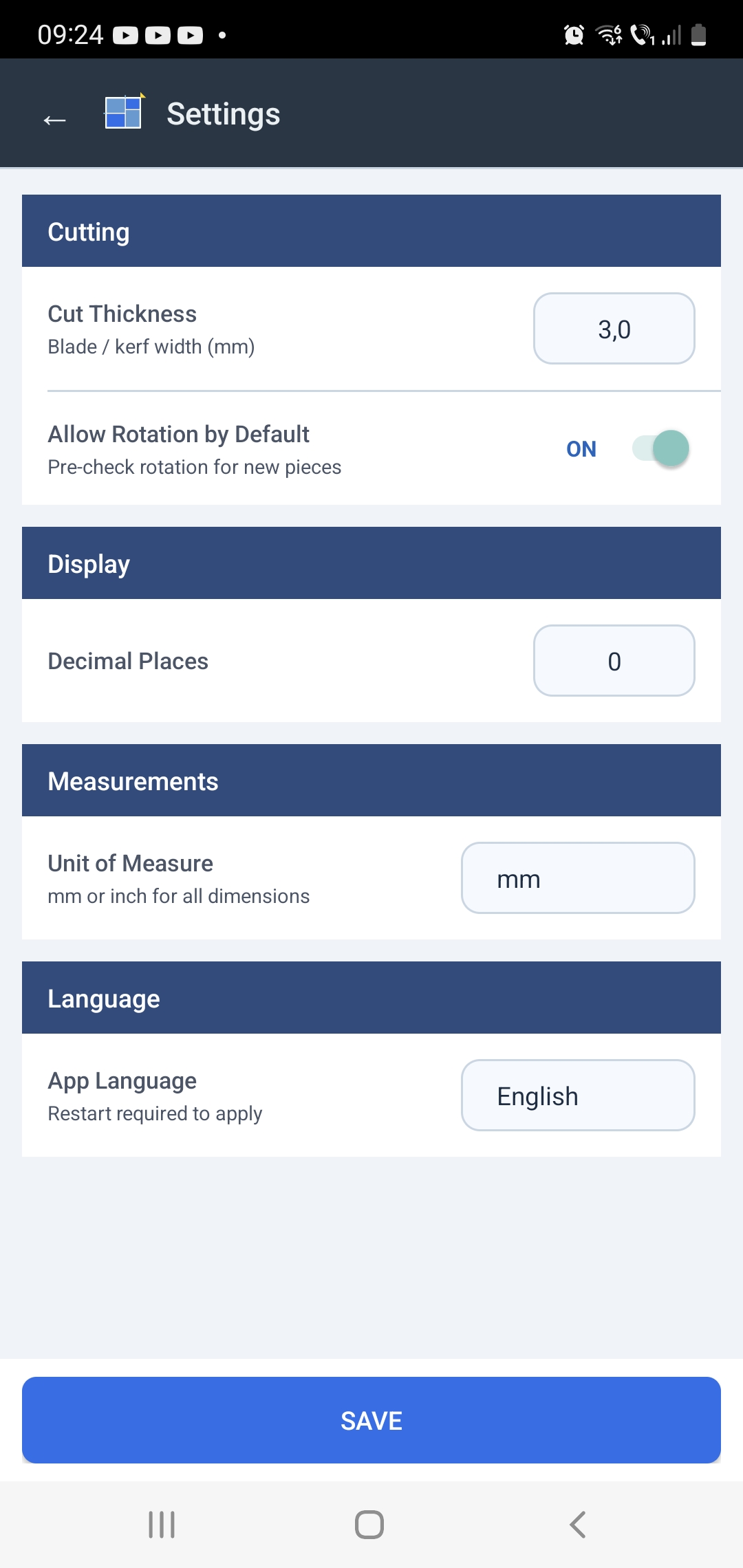 Cut Optimizer 2D screenshot